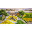 y14205 畫作系列 - 油畫農村古厝系列 - 農村系列 - 豐收圖( 可訂製尺寸)